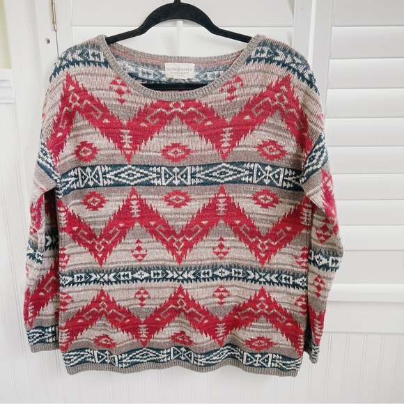 Denim Supply Ralph Lauren Red Blue Tan Southwestern Print